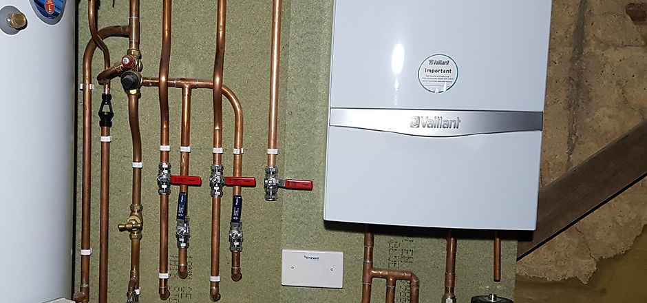 System Boiler, Cylinder and Pipework